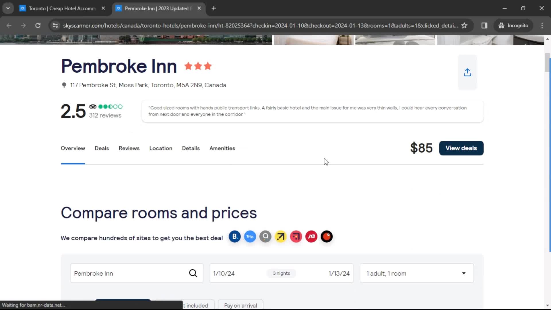 Booking a room on Skyscanner video thumbnail