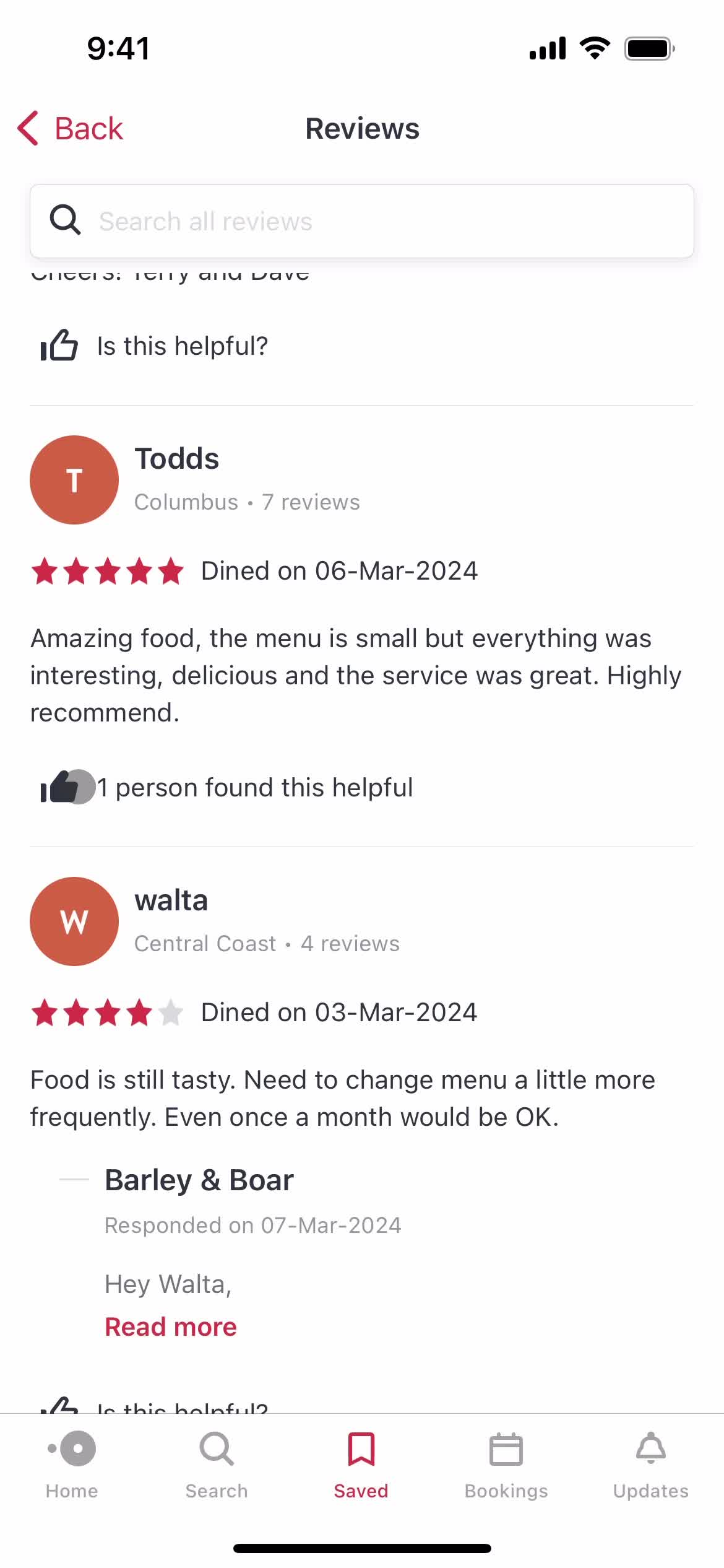 Booking a table on OpenTable video thumbnail