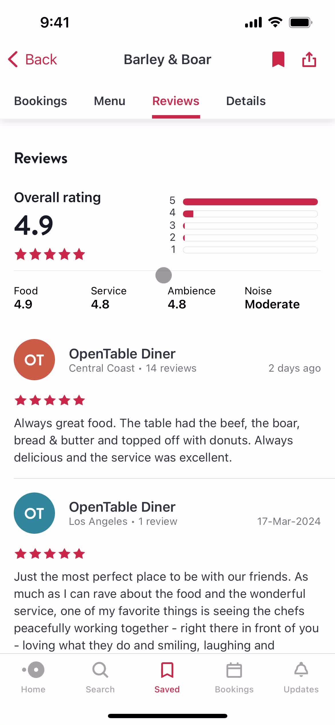 Booking a table on OpenTable video thumbnail