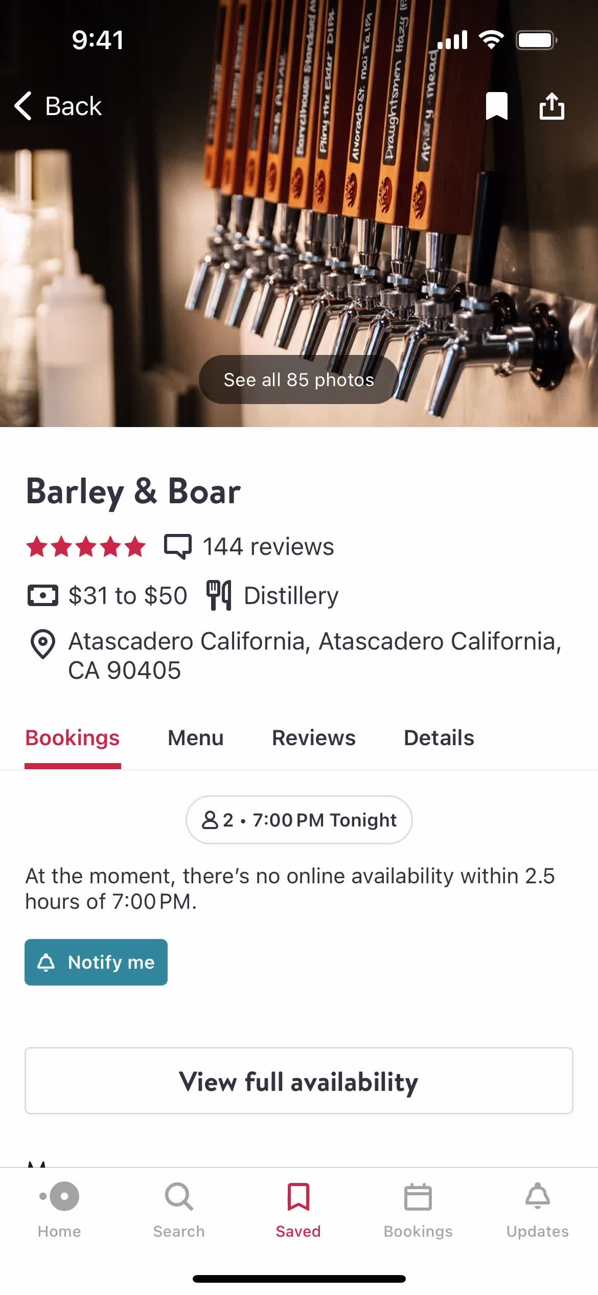 Booking a table on OpenTable video thumbnail