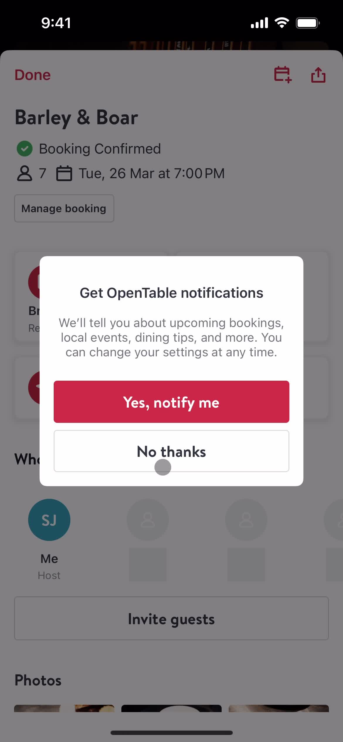 Booking a table on OpenTable video thumbnail