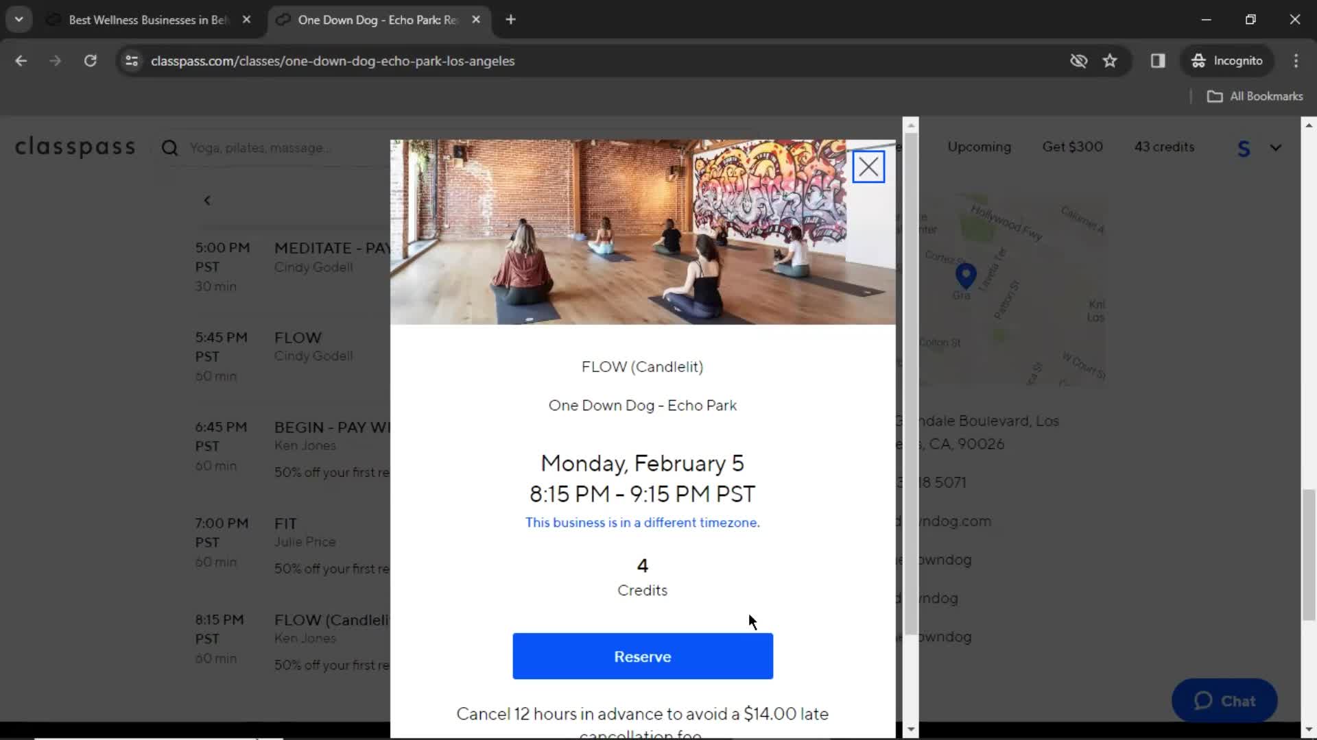 Booking a class on ClassPass video thumbnail