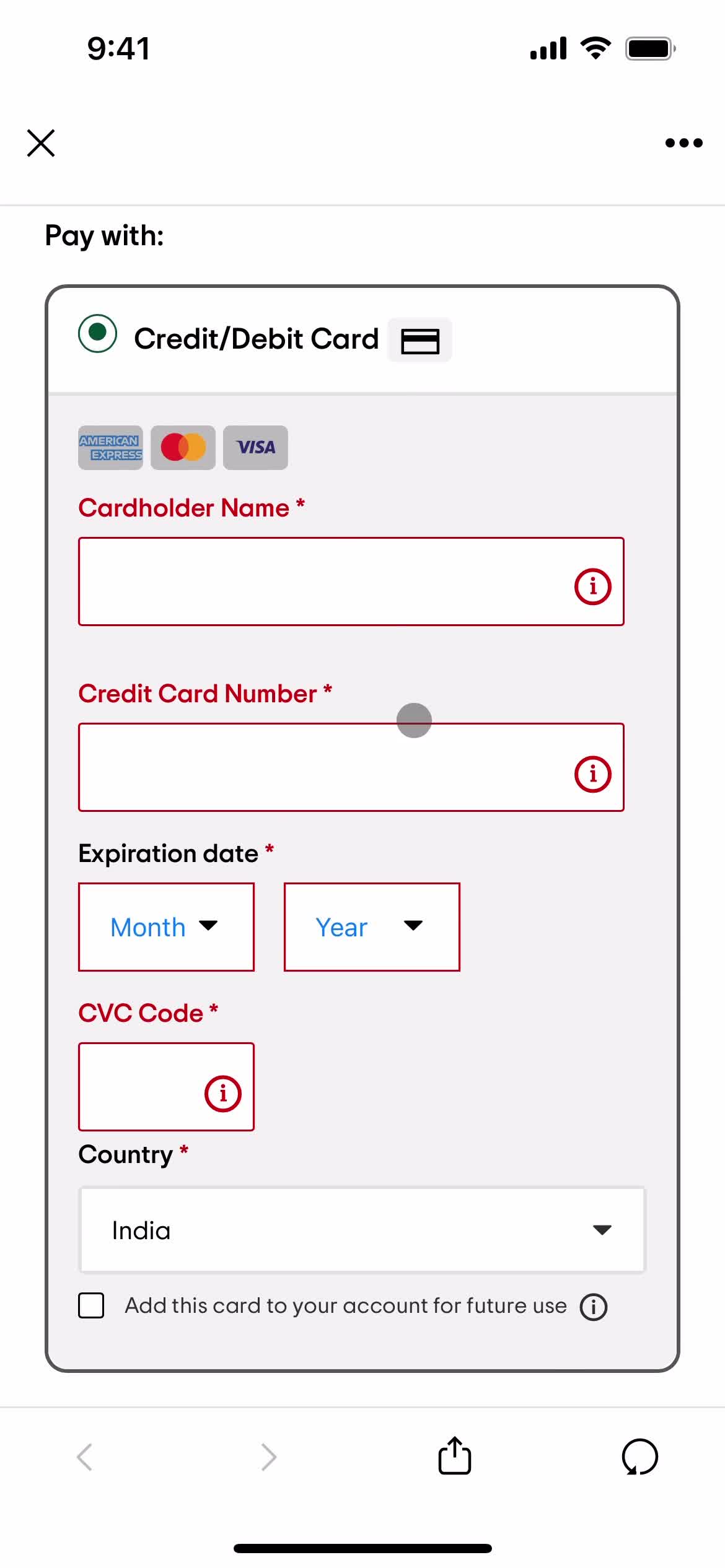 Booking a room screenshot