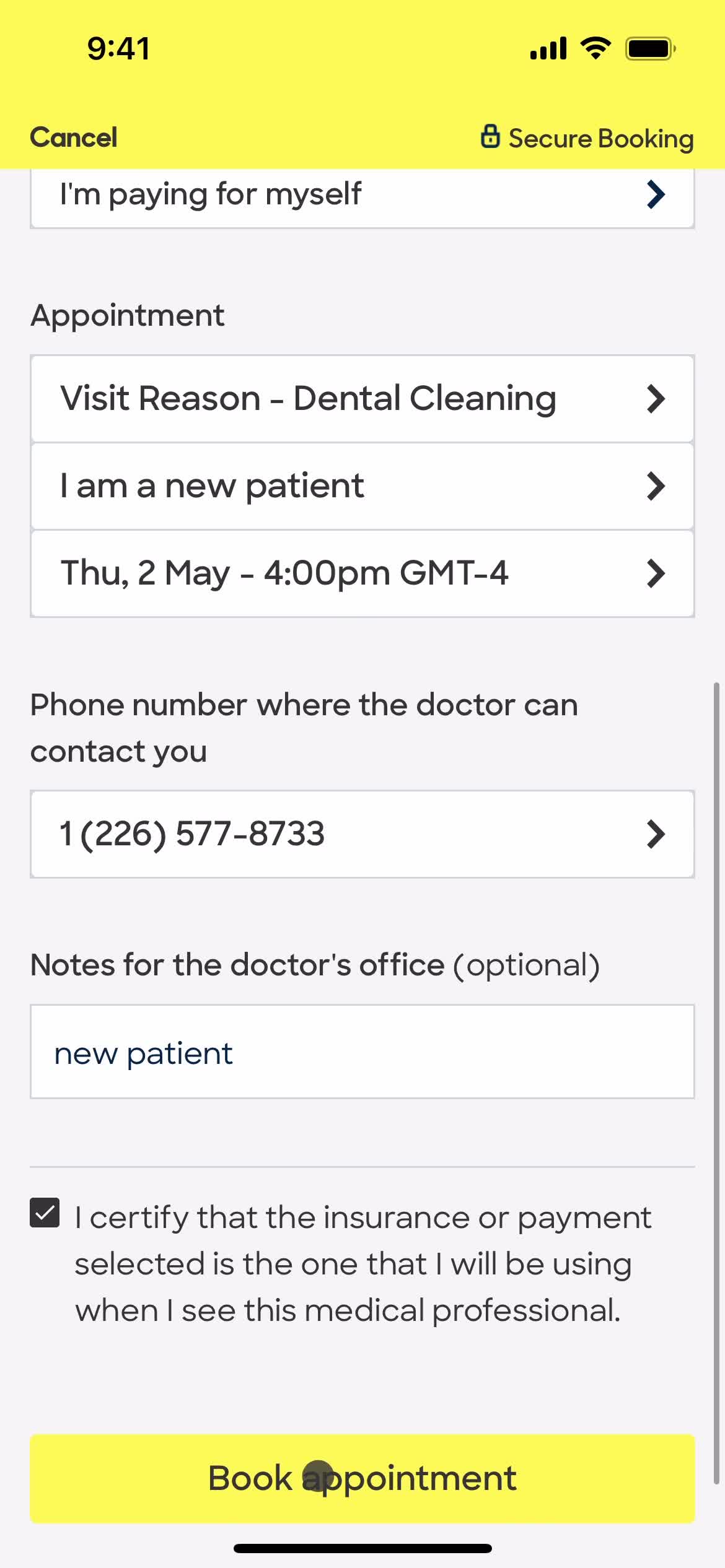 Booking an appointment on Zocdoc video thumbnail