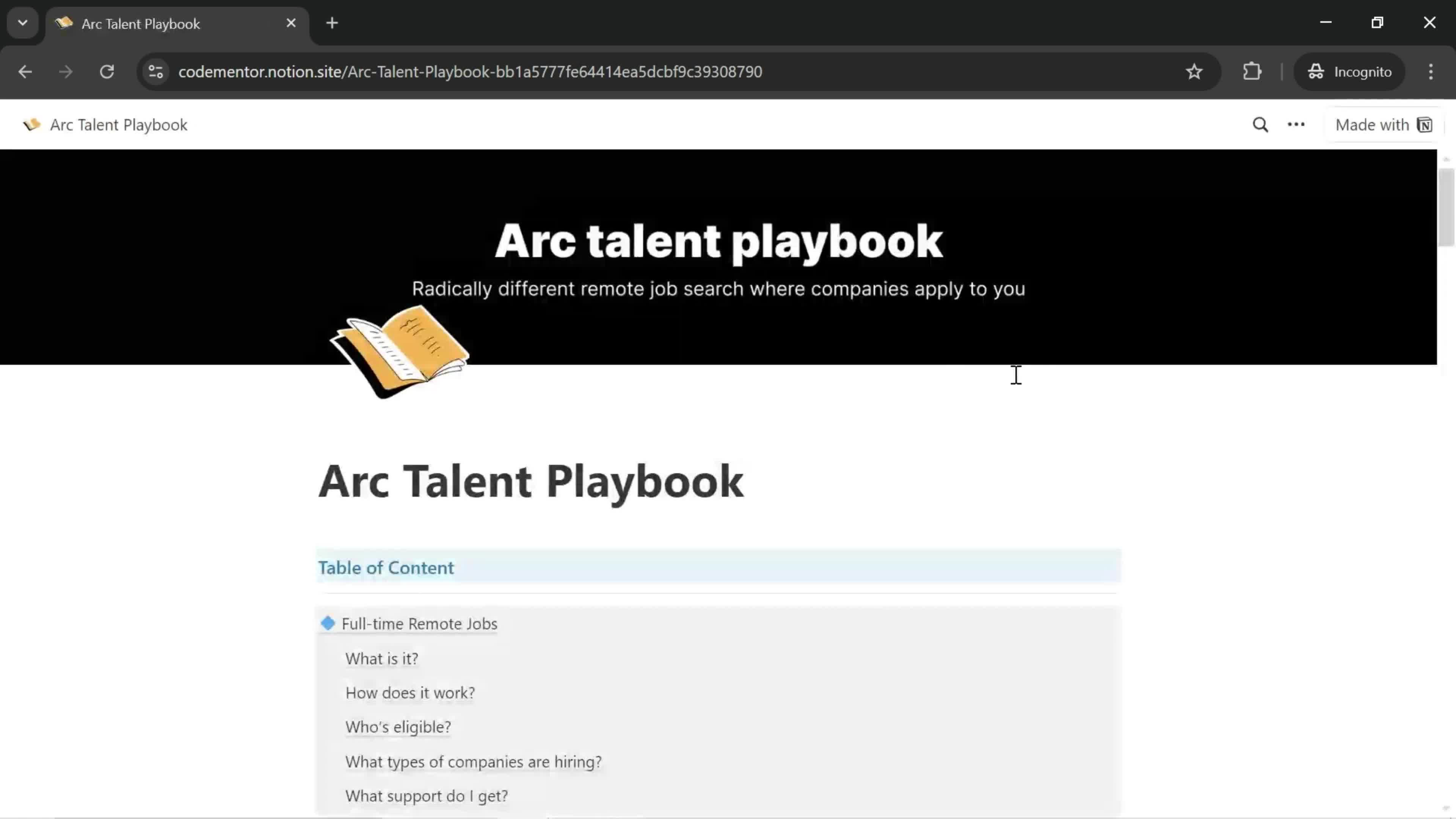 Browsing resources on Arc.dev video thumbnail