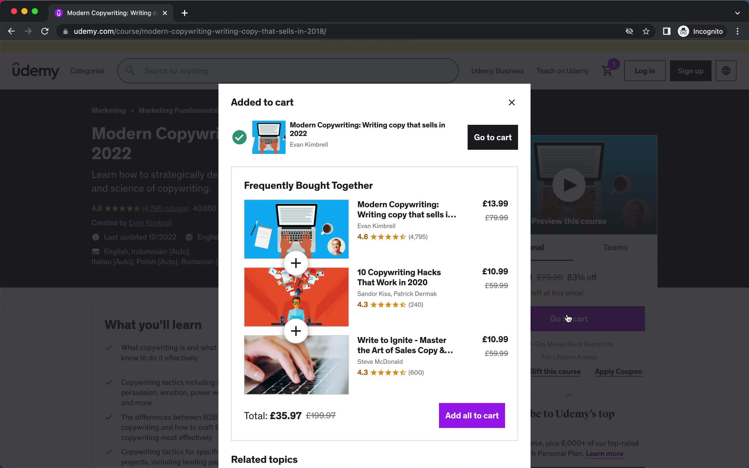 Buying something on Udemy video thumbnail