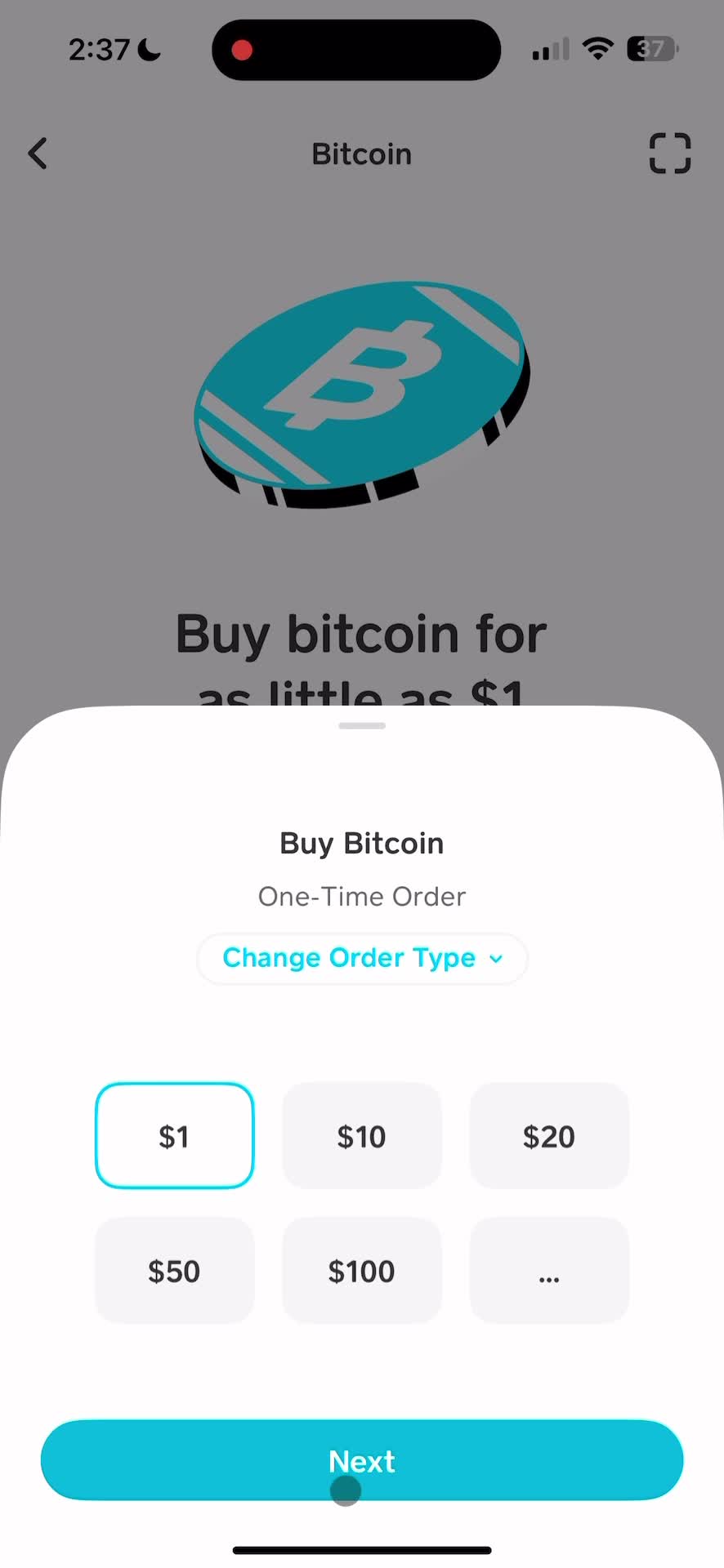 Buying Bitcoin on Cash App video thumbnail