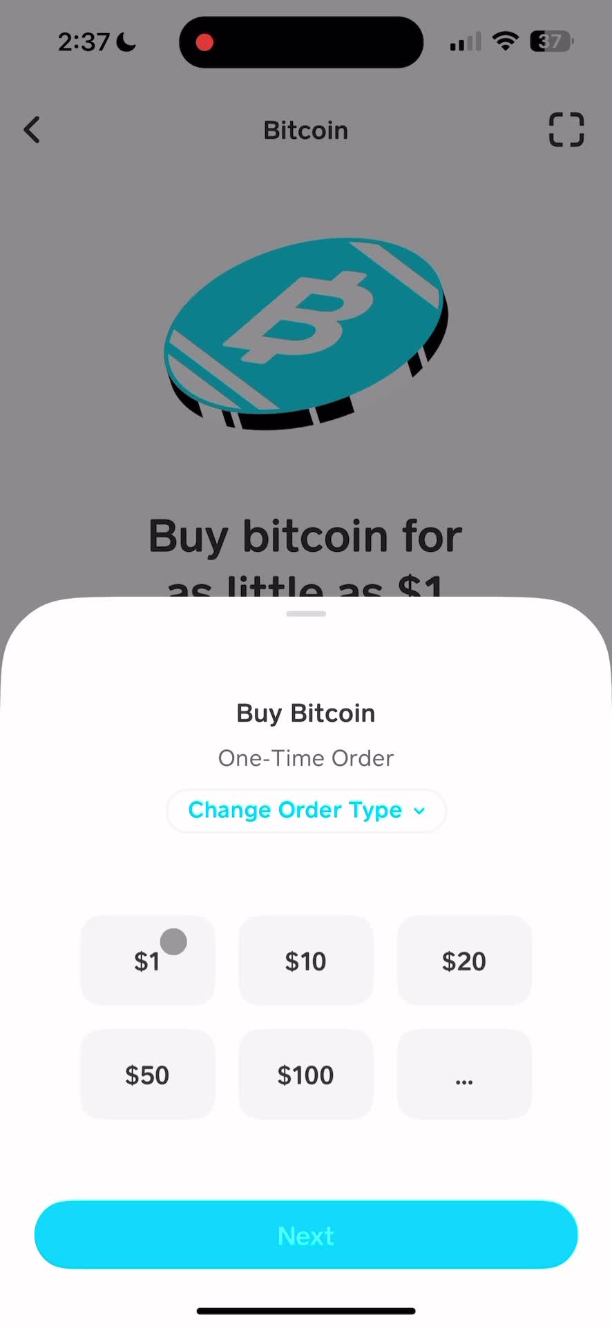 Buying Bitcoin on Cash App video thumbnail