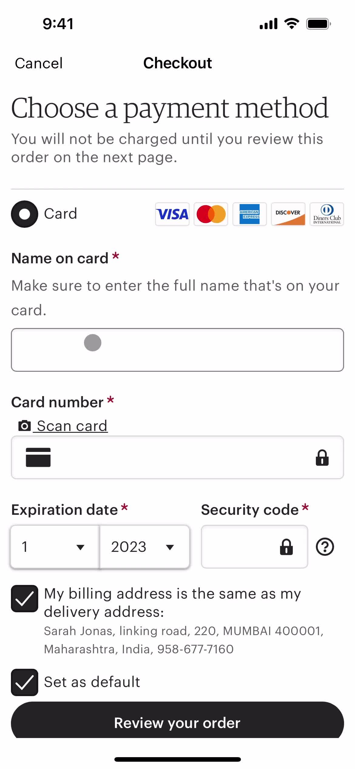 Add payment details video thumbnail