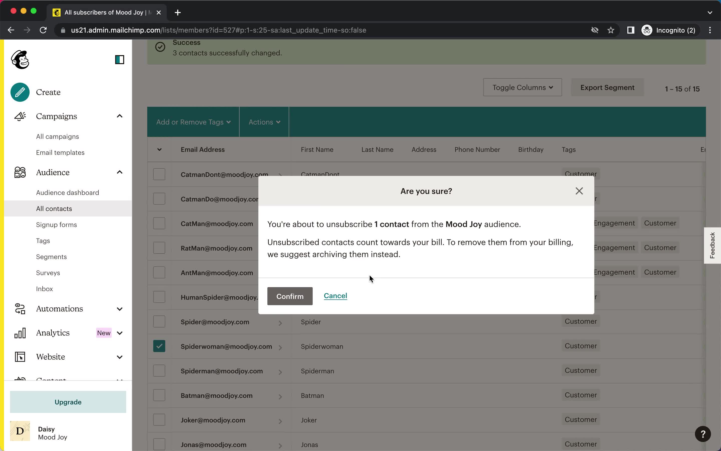 CRM screenshot