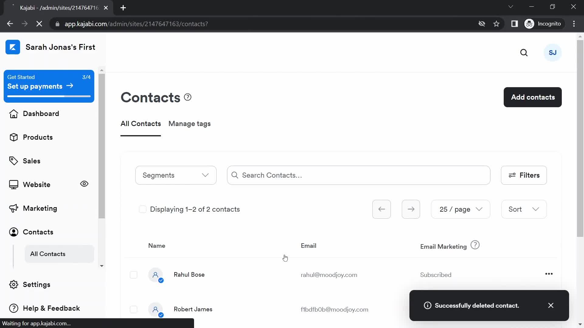 CRM screenshot