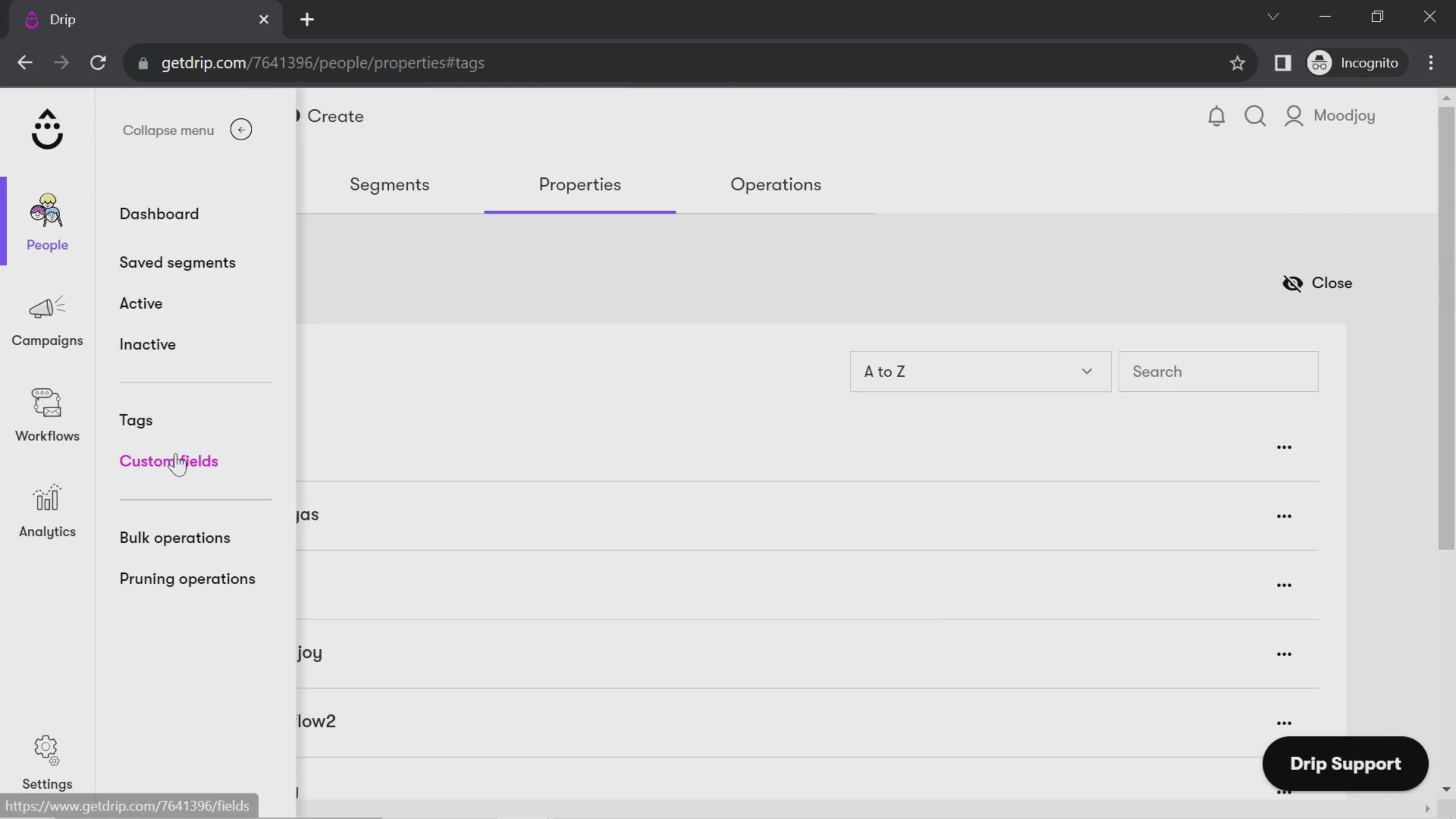 CRM screenshot