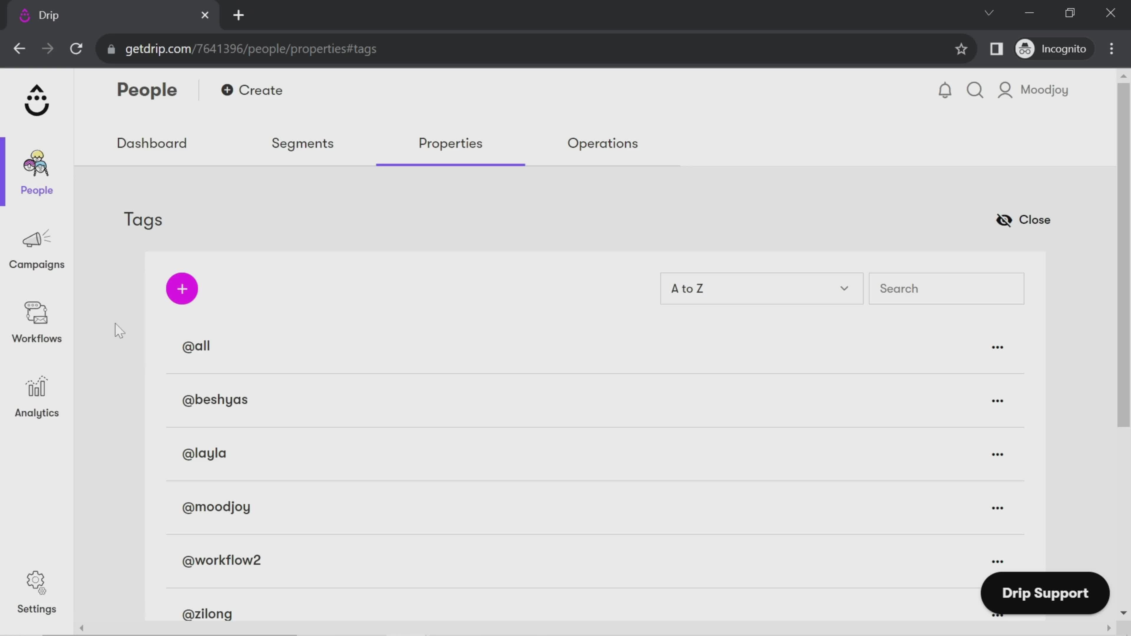 CRM screenshot