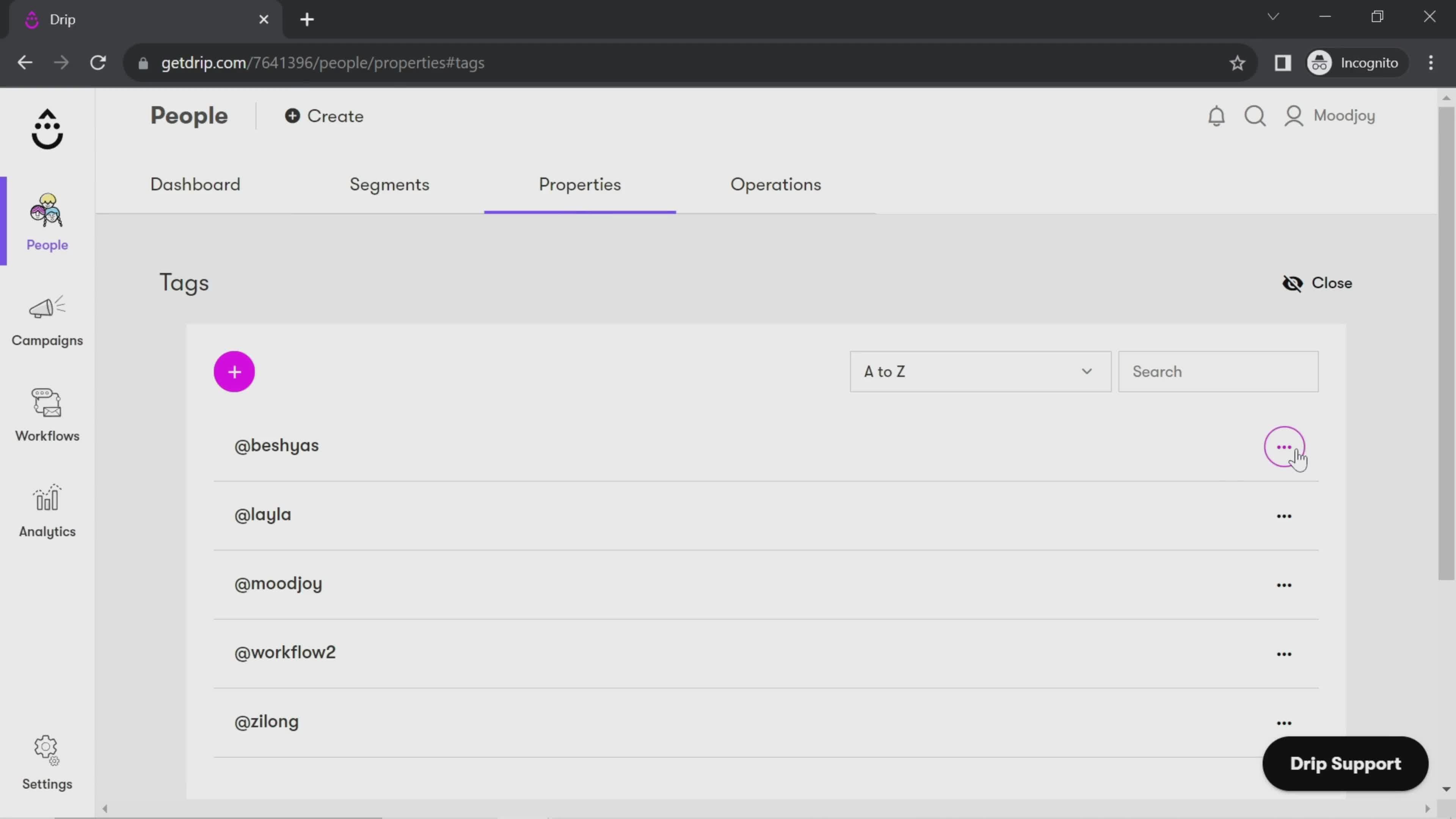 CRM screenshot