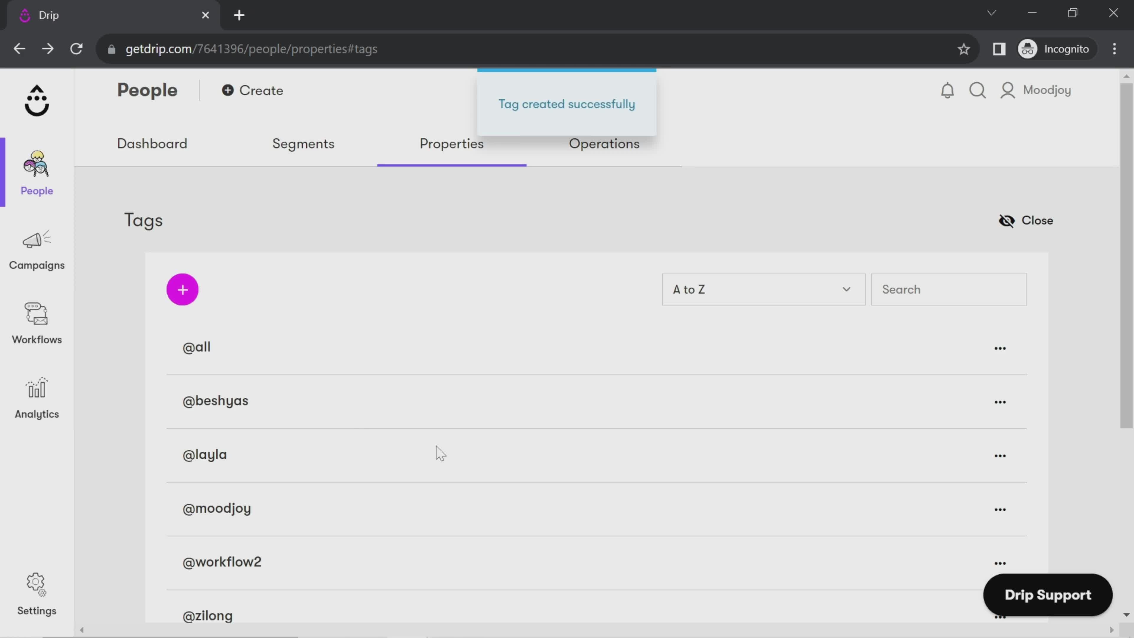 CRM screenshot