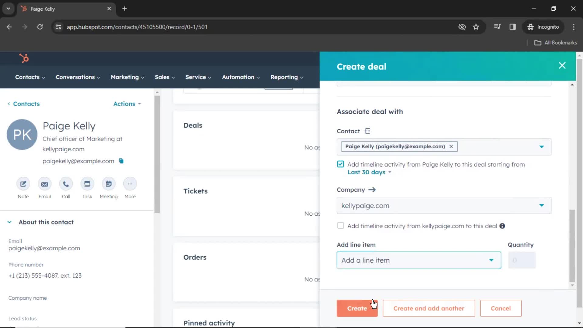 CRM screenshot