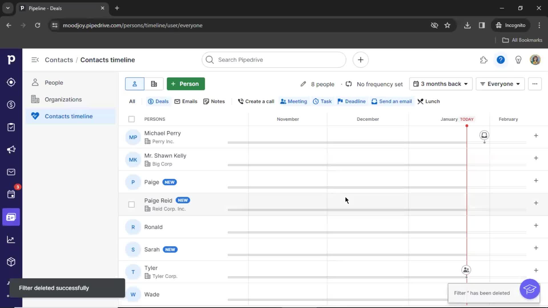 CRM screenshot