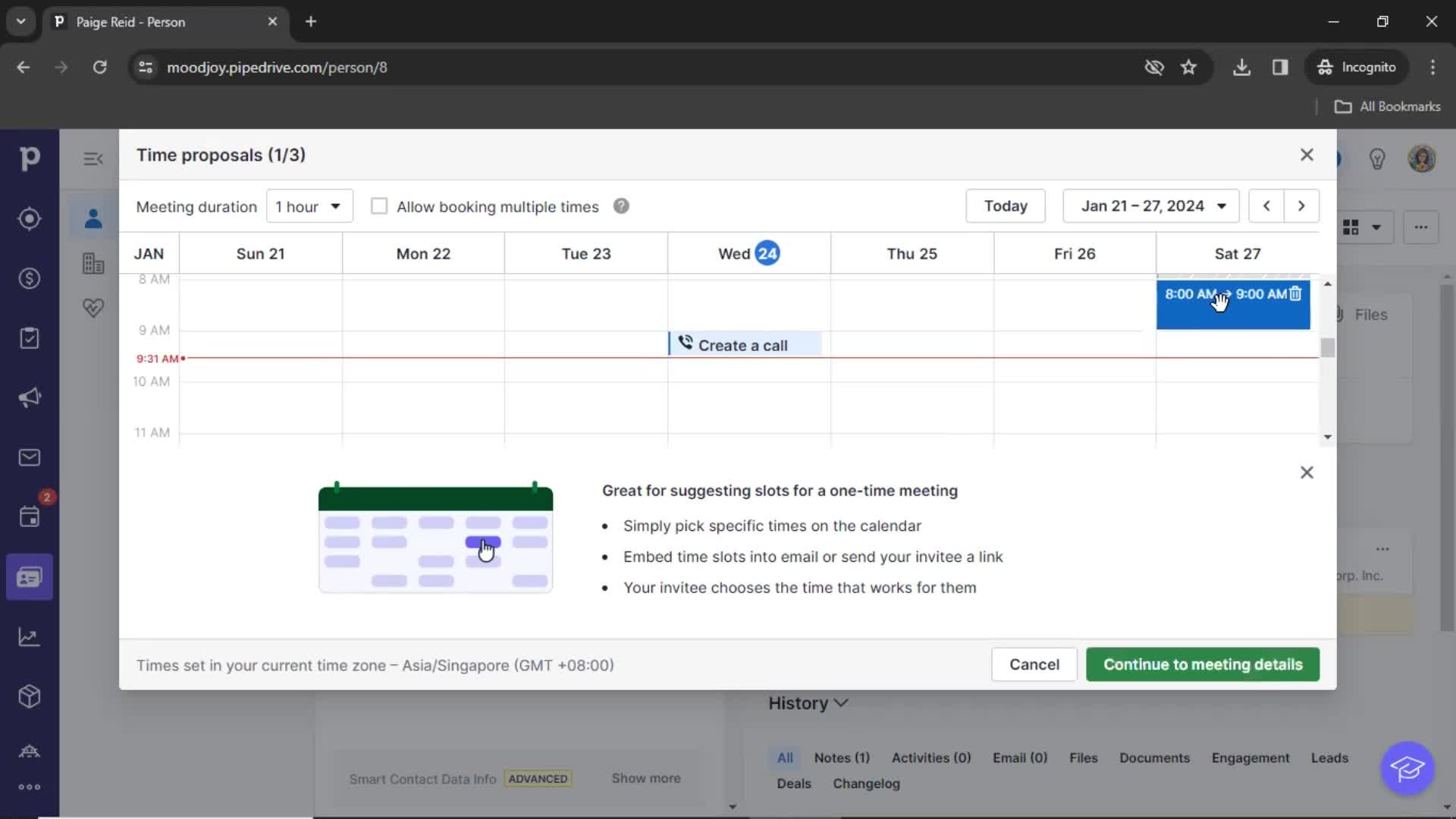 CRM screenshot