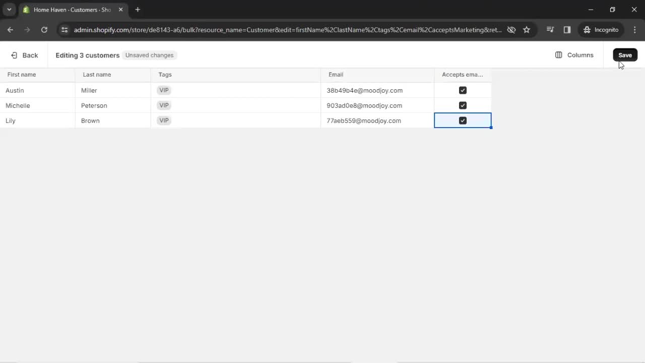 CRM screenshot