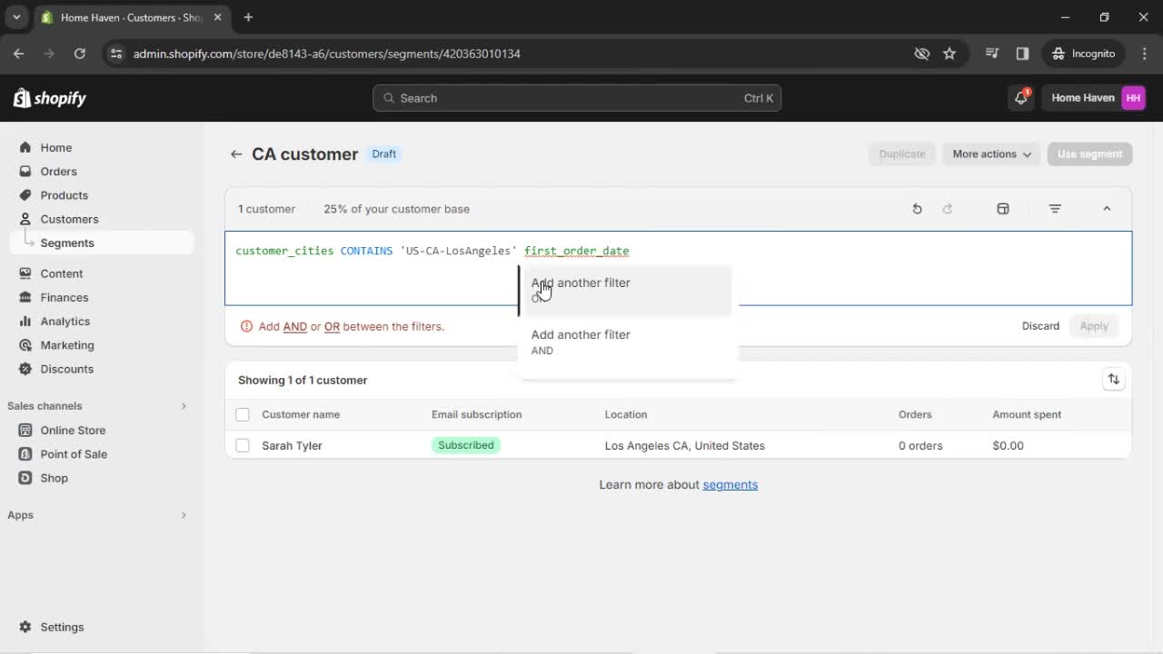 CRM screenshot