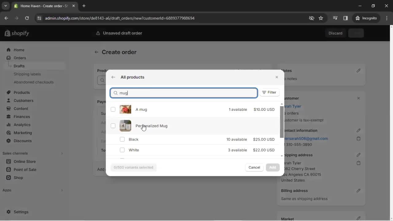 CRM screenshot