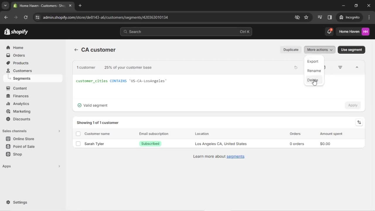 CRM screenshot