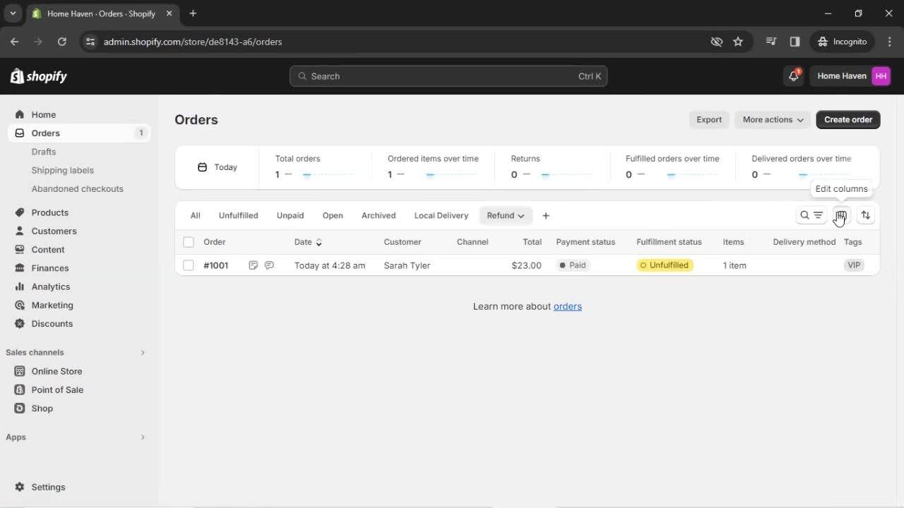 CRM screenshot