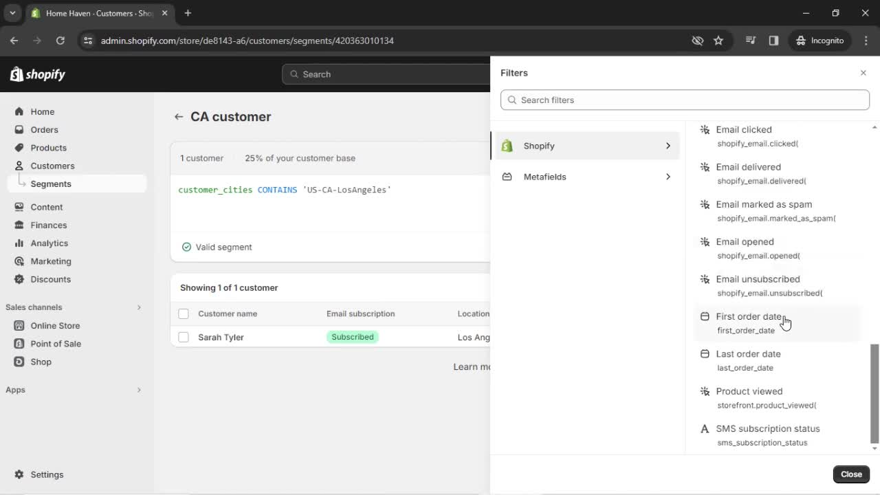 CRM screenshot