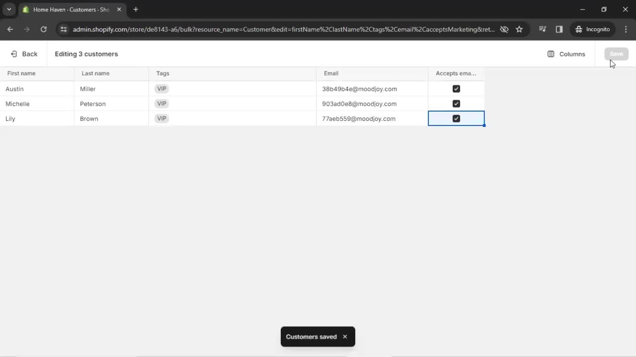 CRM screenshot