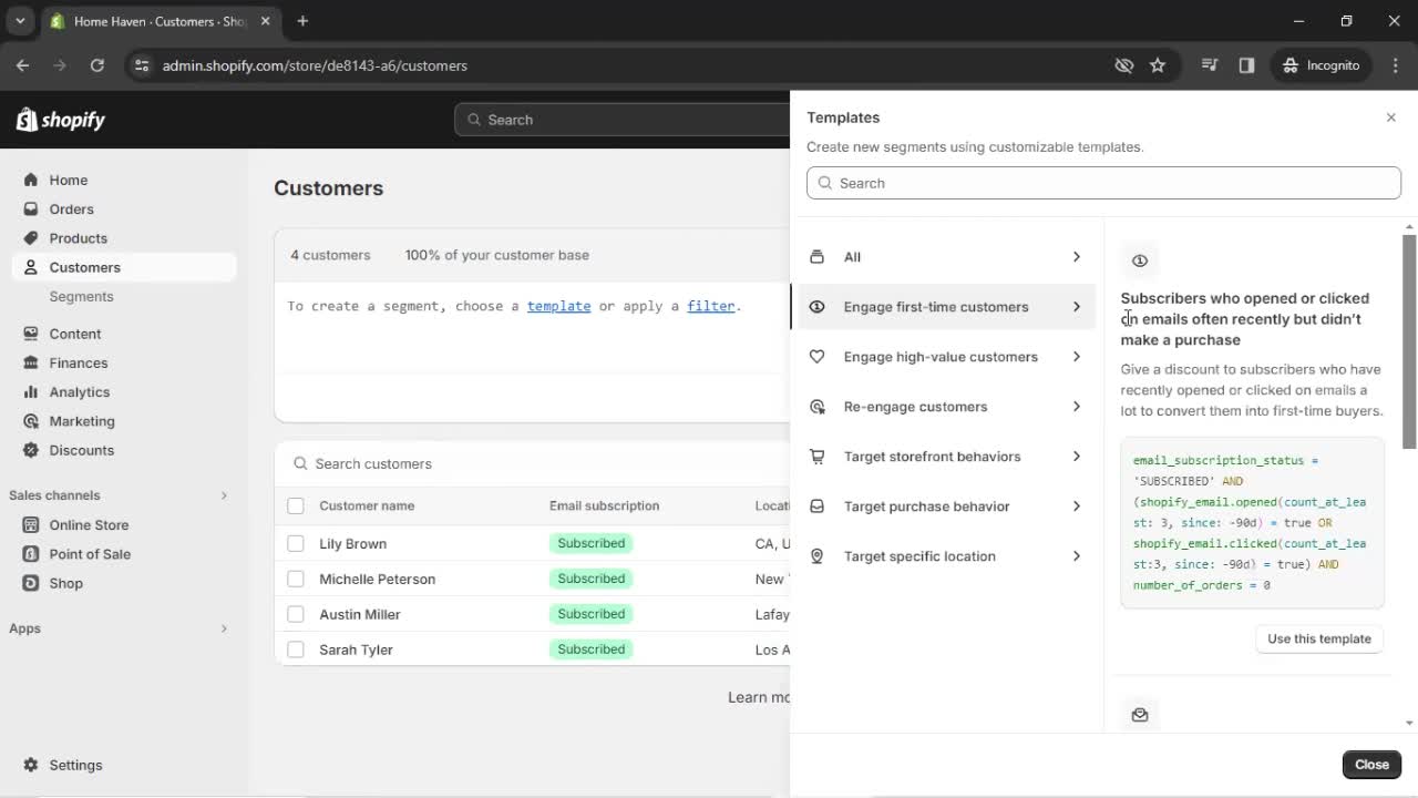 CRM screenshot