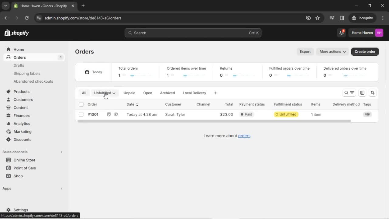 CRM screenshot