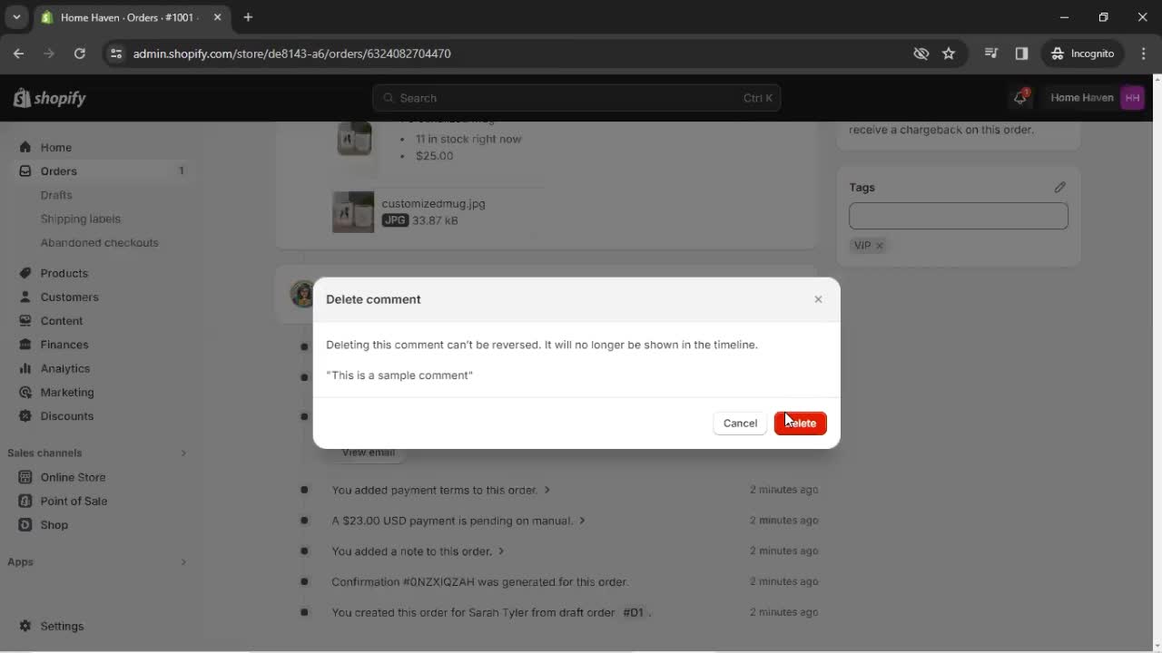 CRM screenshot