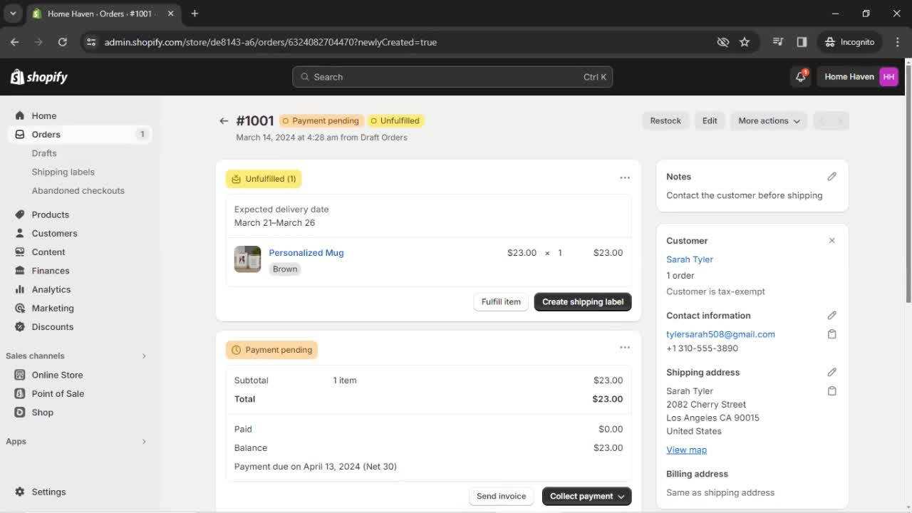 CRM screenshot