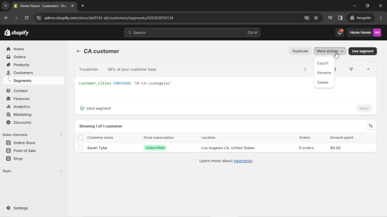 CRM screenshot