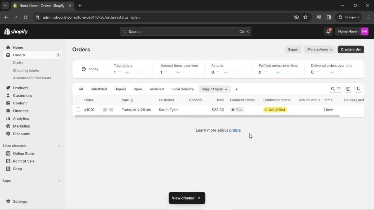 CRM screenshot