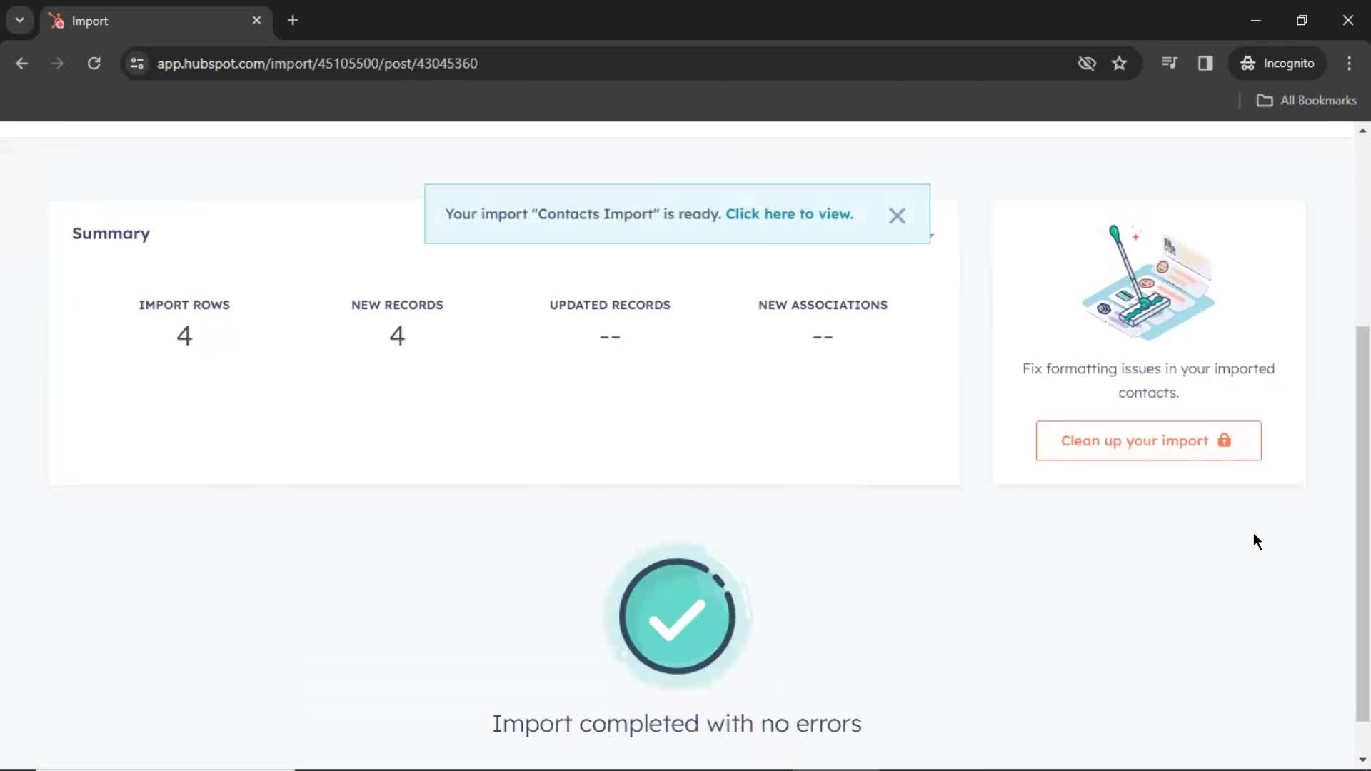 CSV import on HubSpot CRM video thumbnail