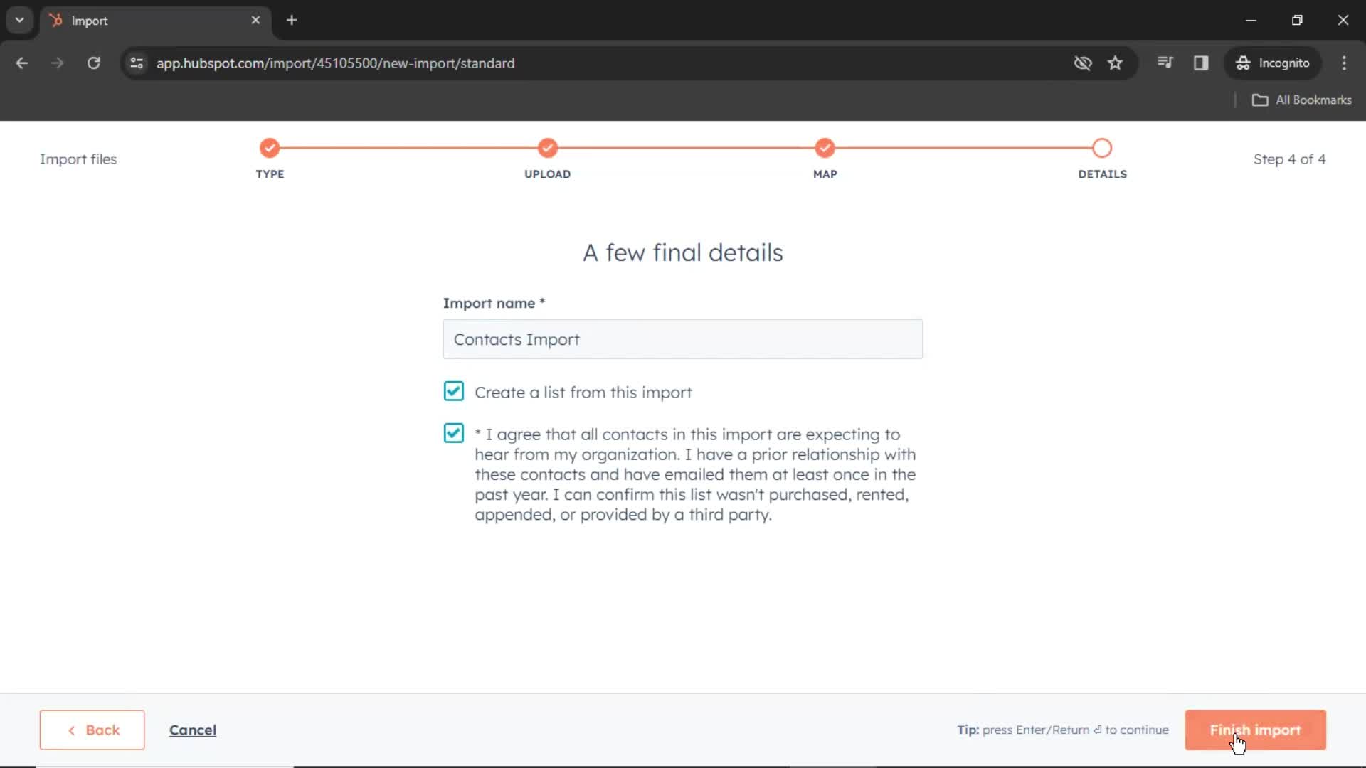 CSV import on HubSpot CRM video thumbnail