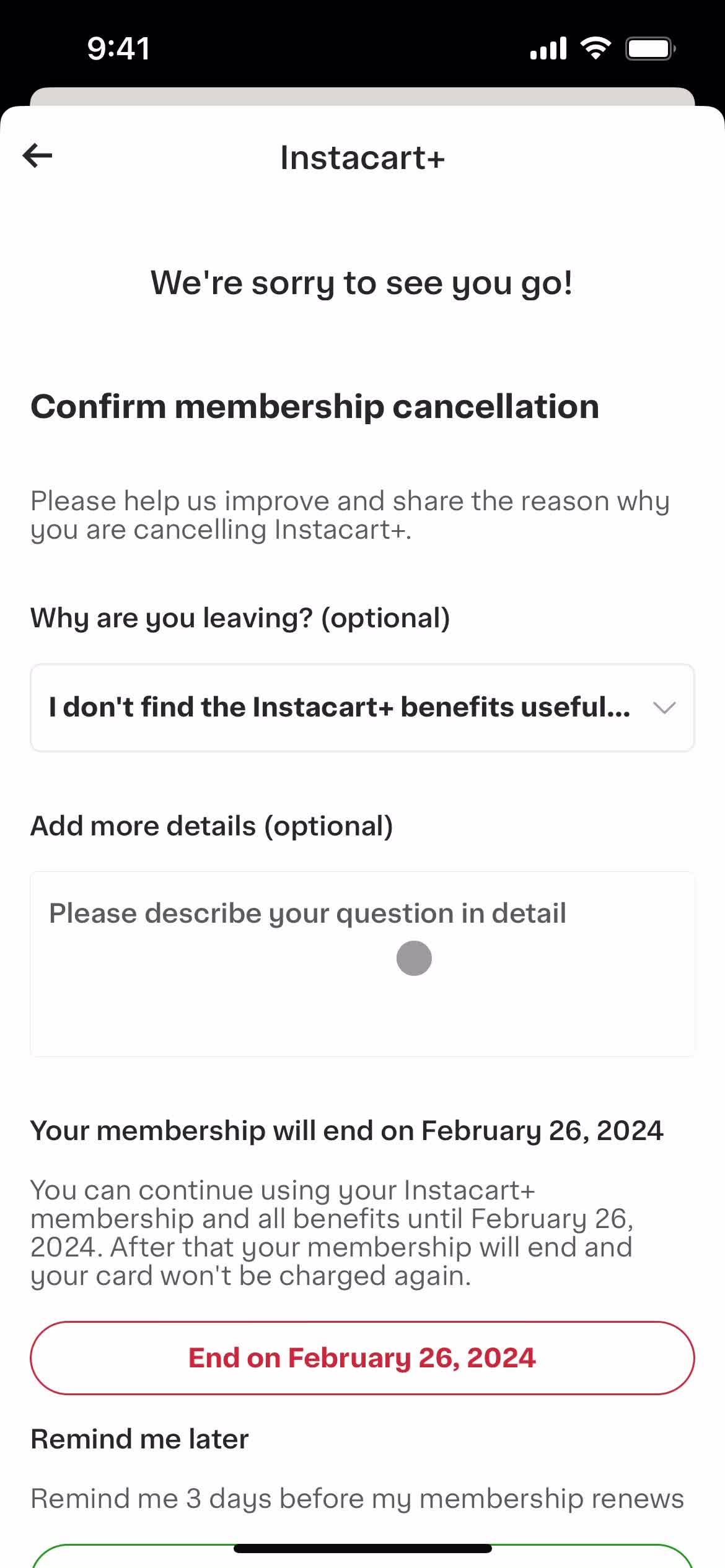 Cancelling your subscription on Instacart video thumbnail