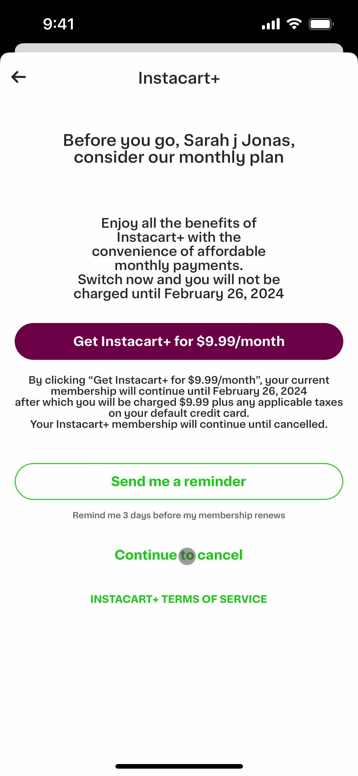 Cancelling your subscription on Instacart video thumbnail