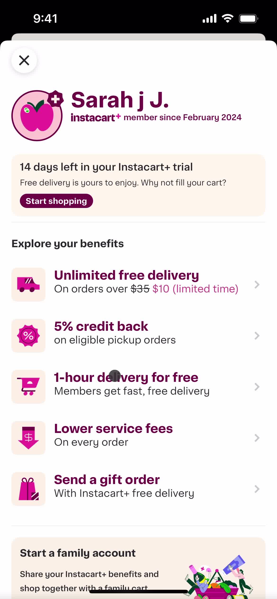 Cancelling your subscription on Instacart video thumbnail