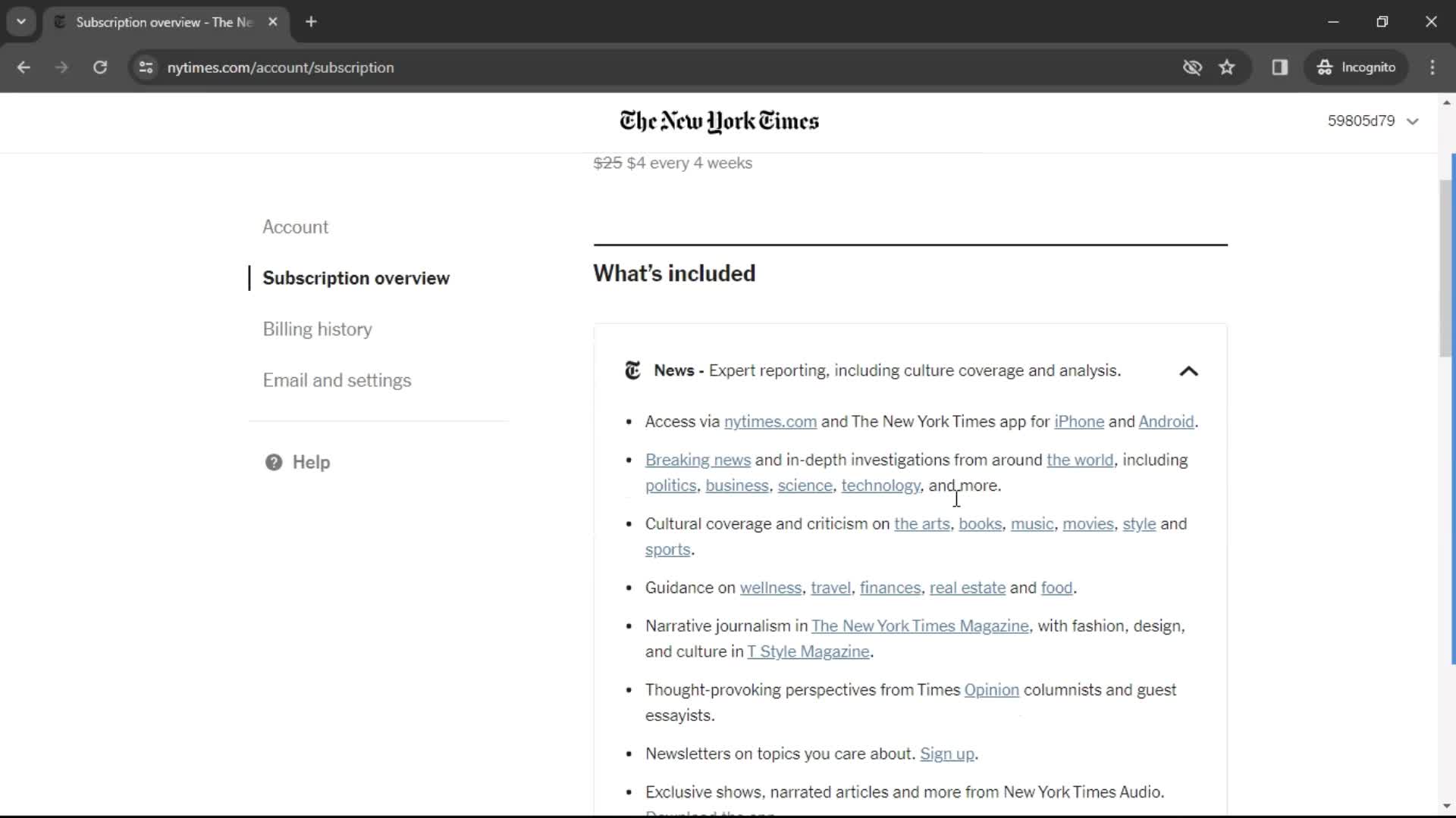 The New York Times  screenshot