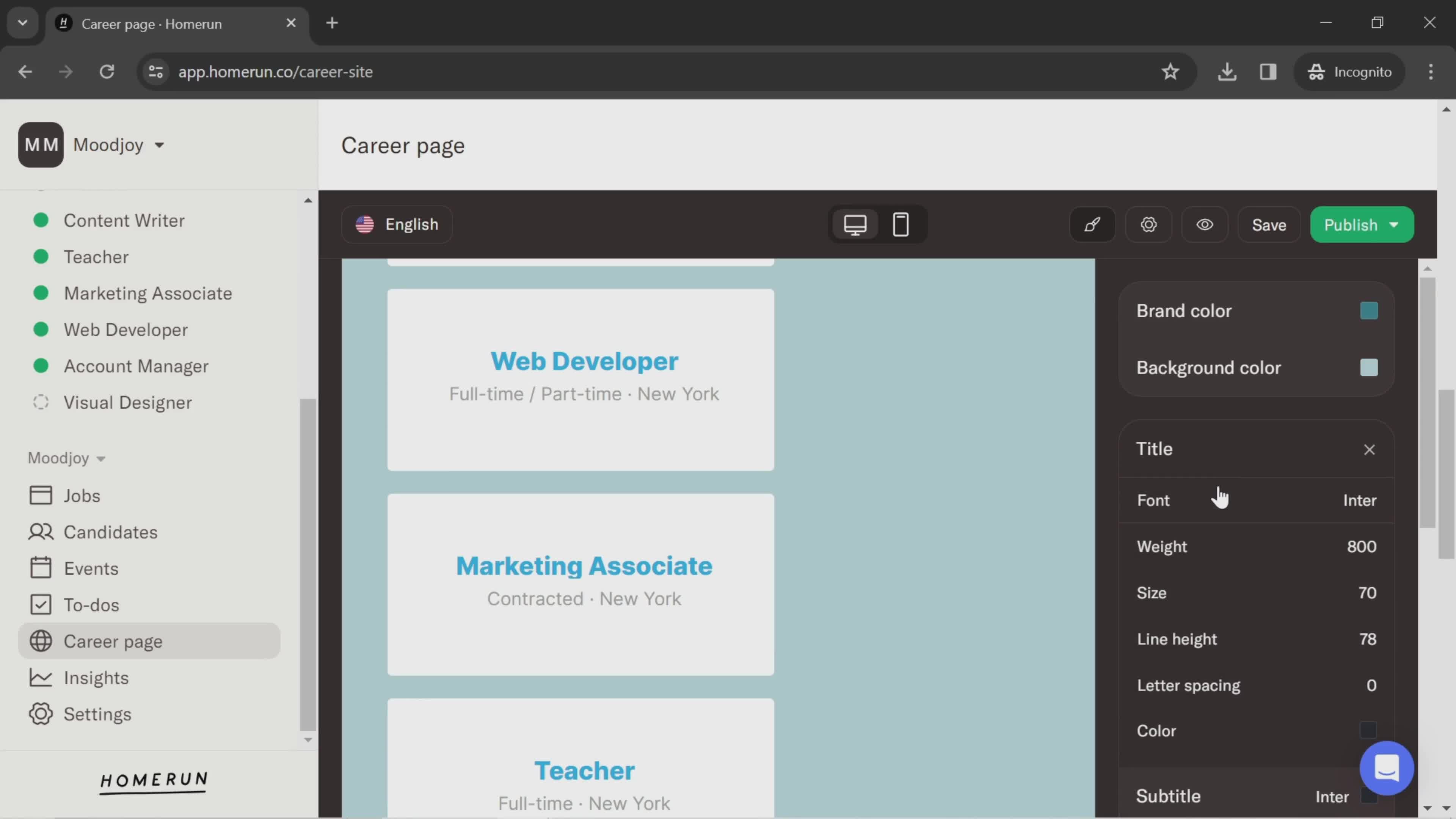 Creating a career page on Homerun video thumbnail