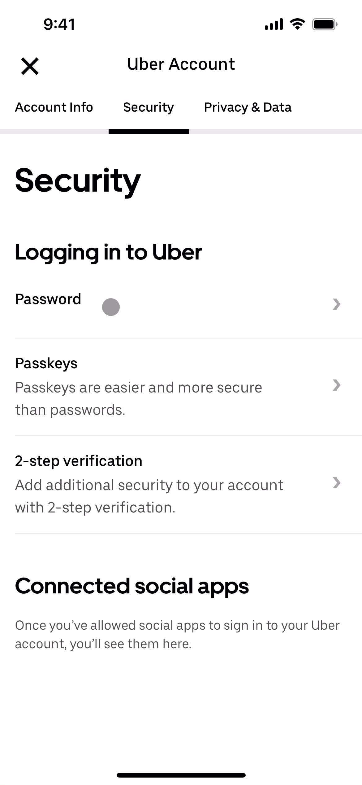 Changing password on Uber video thumbnail