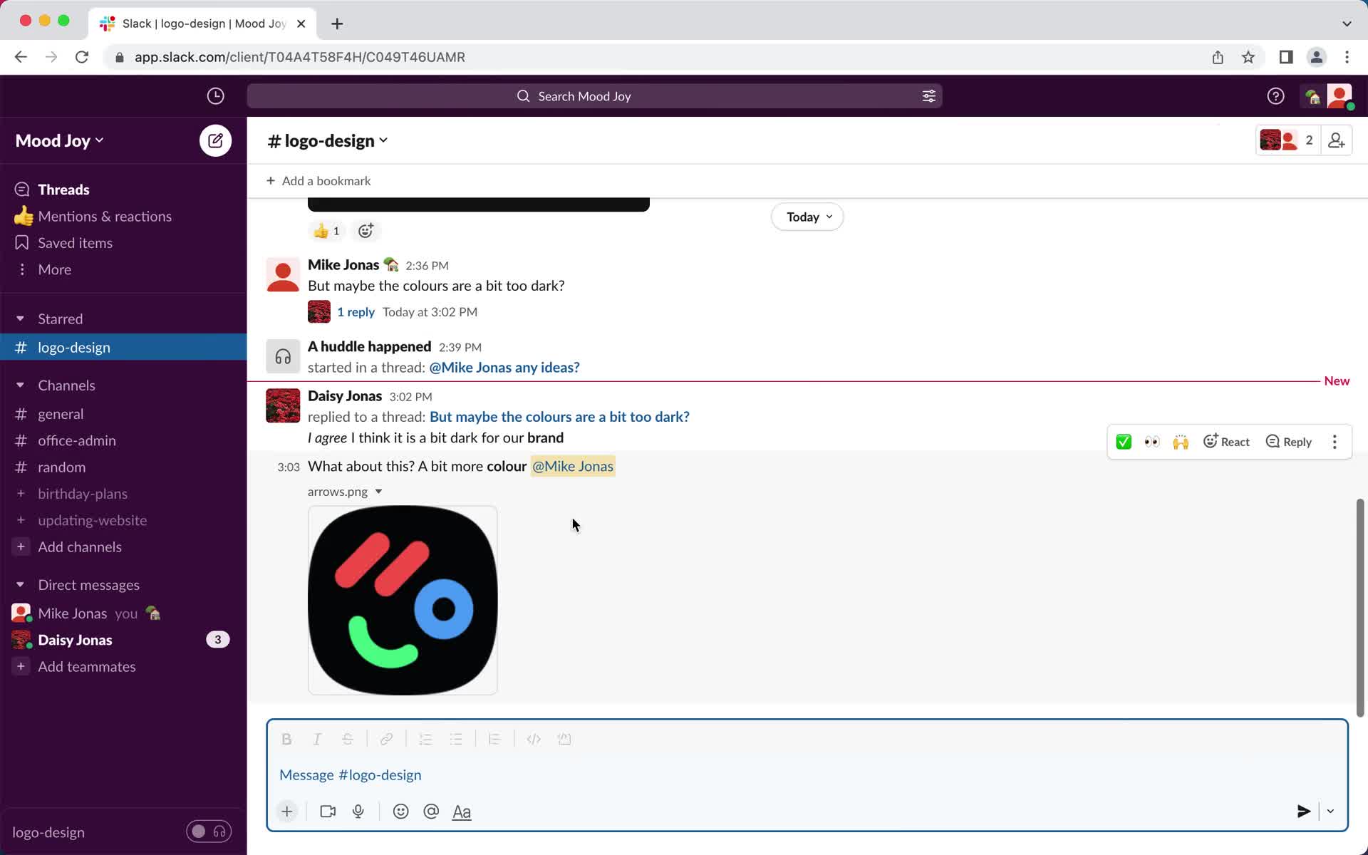 Chat screenshot