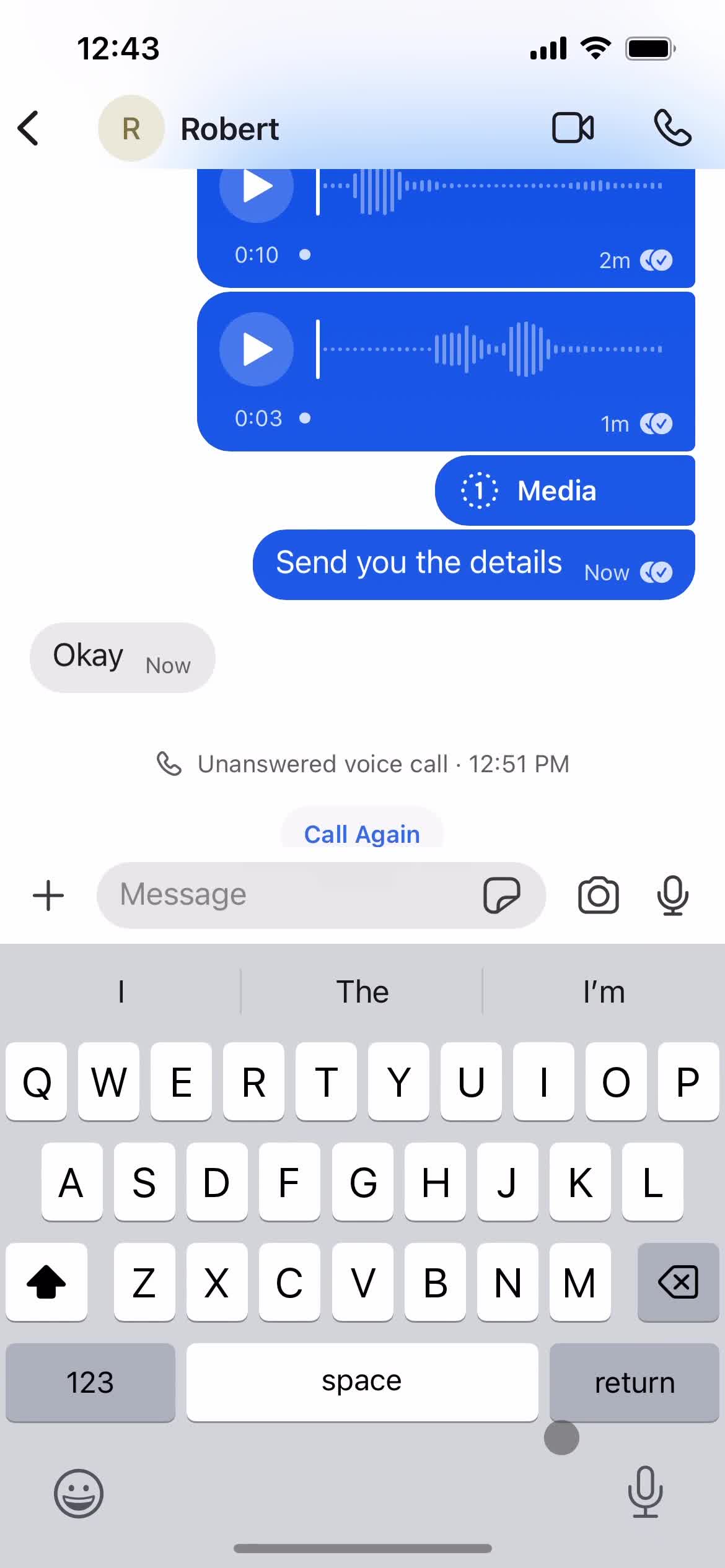 Chat screenshot