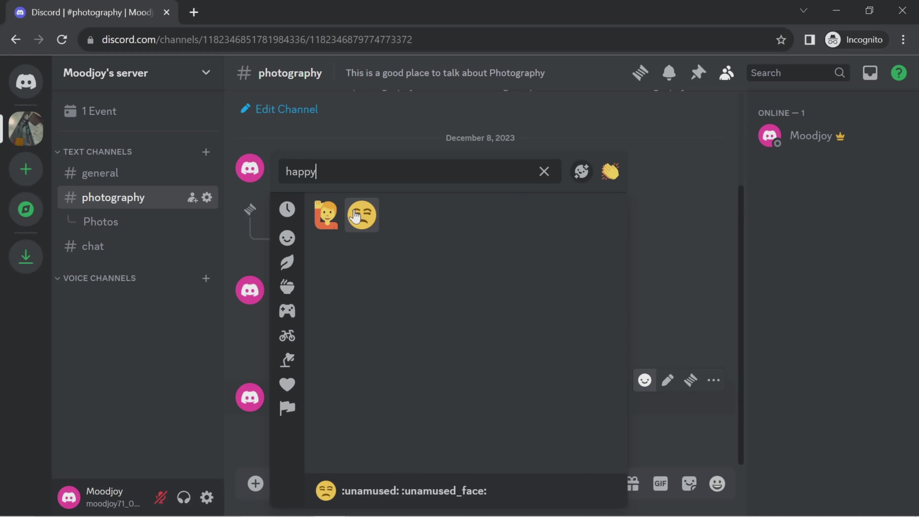 Chat screenshot