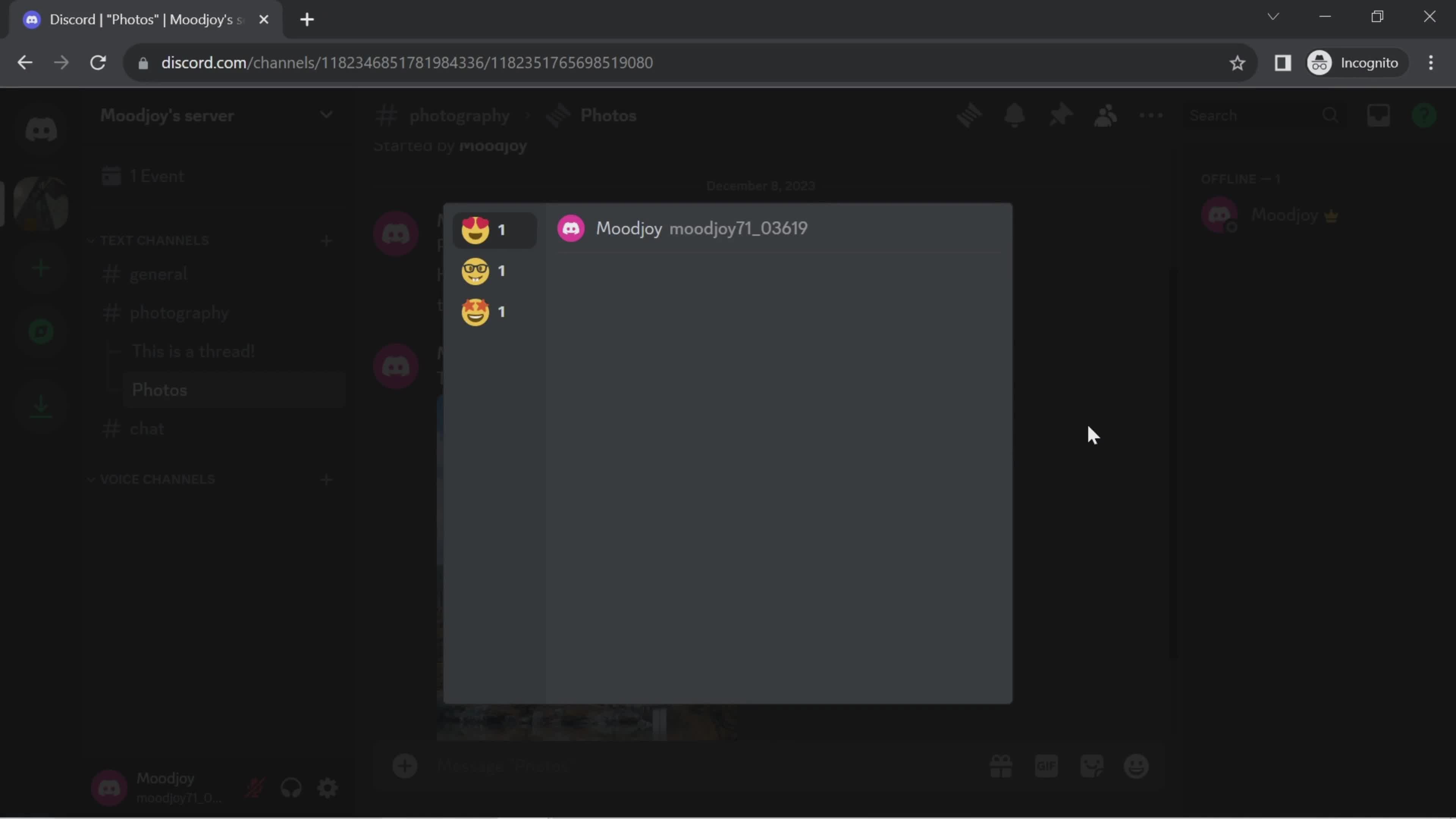 Chat screenshot