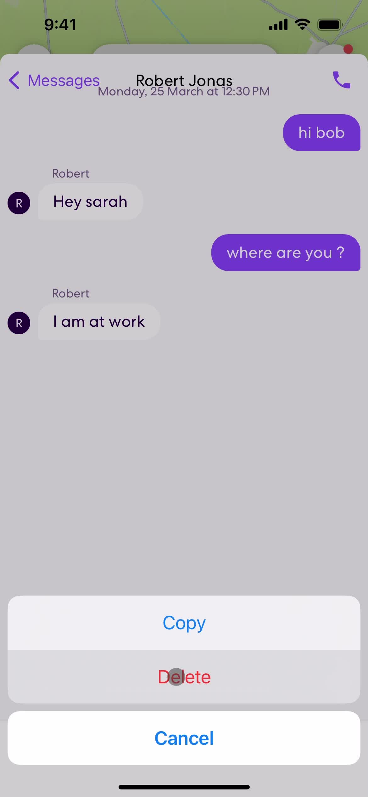 Chatting screenshot