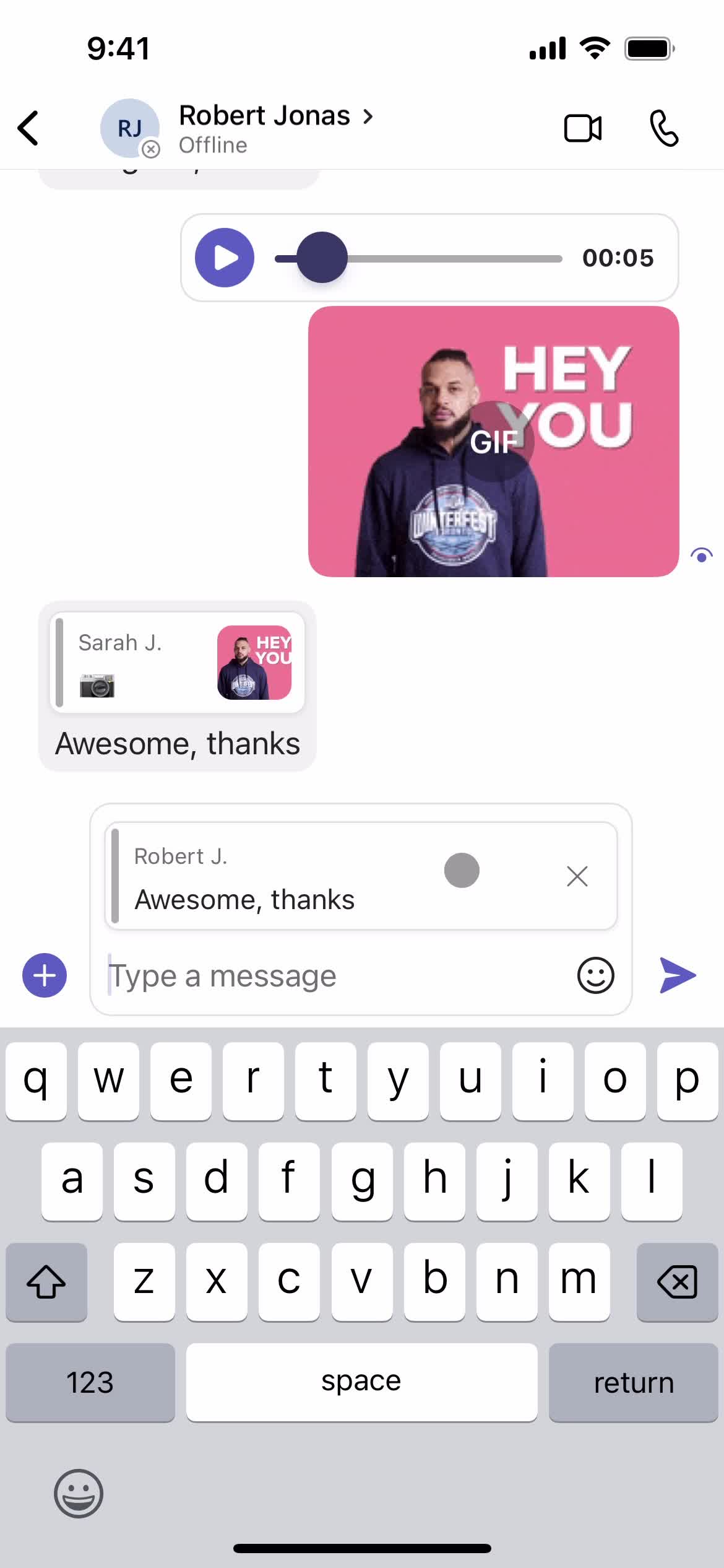 Chatting on Microsoft Teams video thumbnail