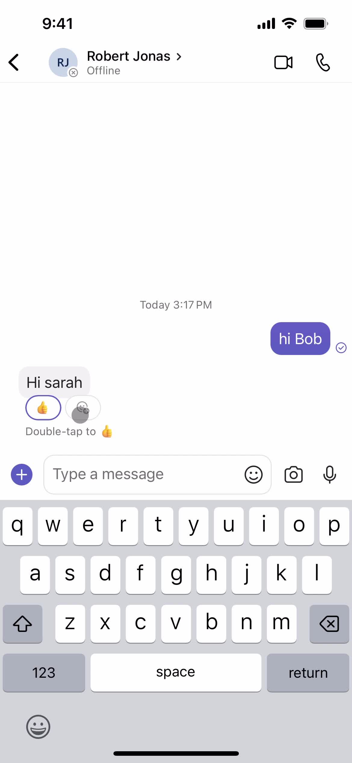 Chatting screenshot